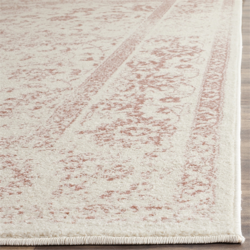Safavieh Adirondack 6' X 9' Power Loomed Rug in Ivory and Rose