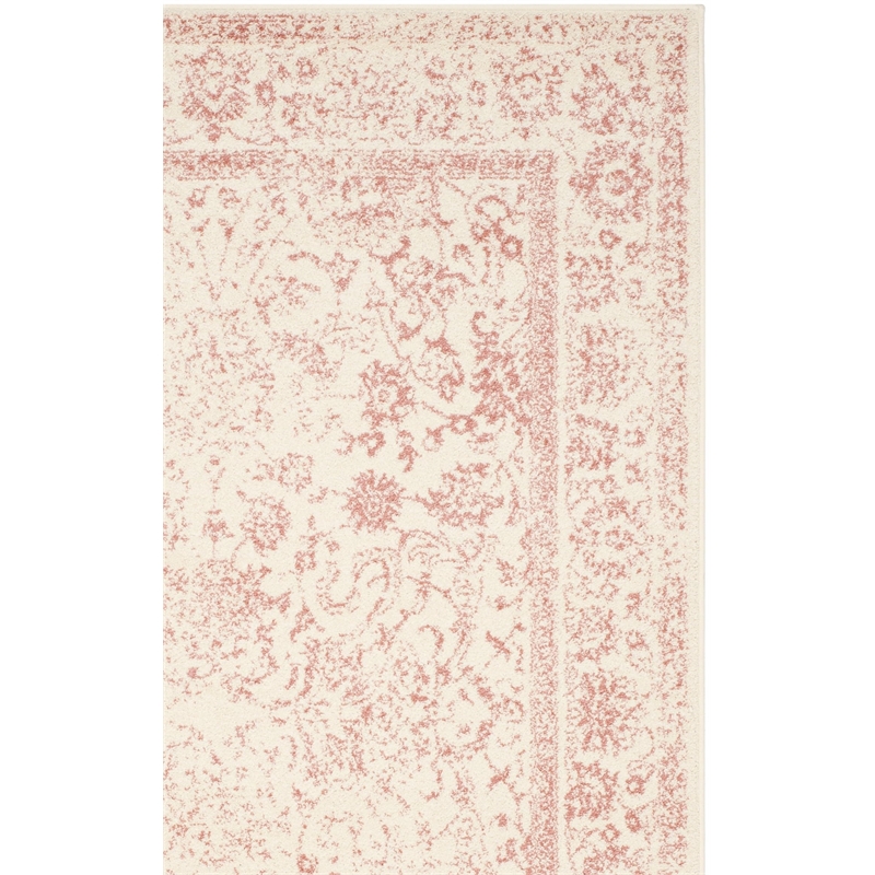 Safavieh Adirondack 6' X 9' Power Loomed Rug in Ivory and Rose
