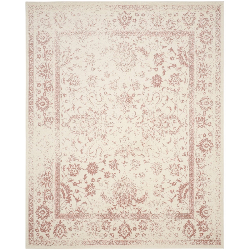 Safavieh Adirondack 8' X 10' Power Loomed Rug in Ivory and Rose