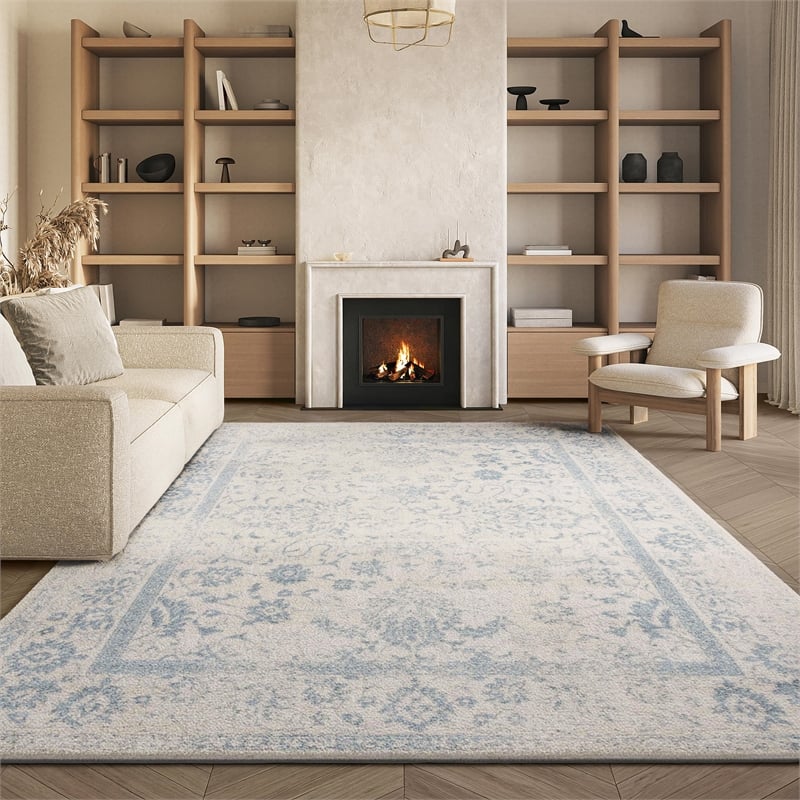 Safavieh Adirondack 9' X 12' Power Loomed Rug in Ivory and Slate