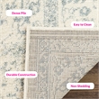 Safavieh Adirondack 9' X 12' Power Loomed Rug in Ivory and Slate