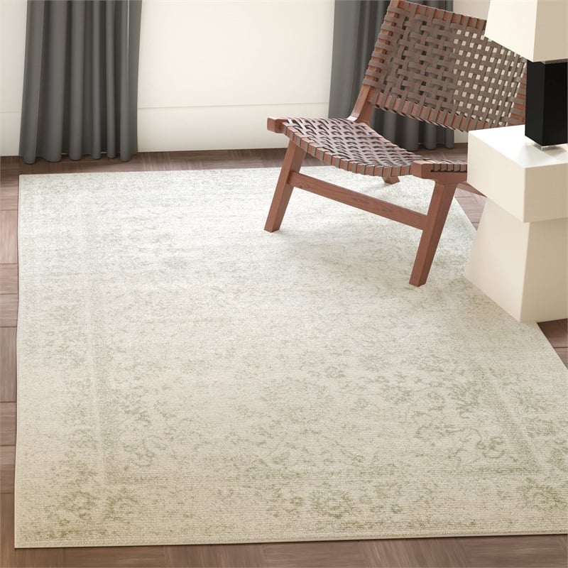Safavieh Adirondack 4' X 6' Power Loomed Rug in Ivory and Sage