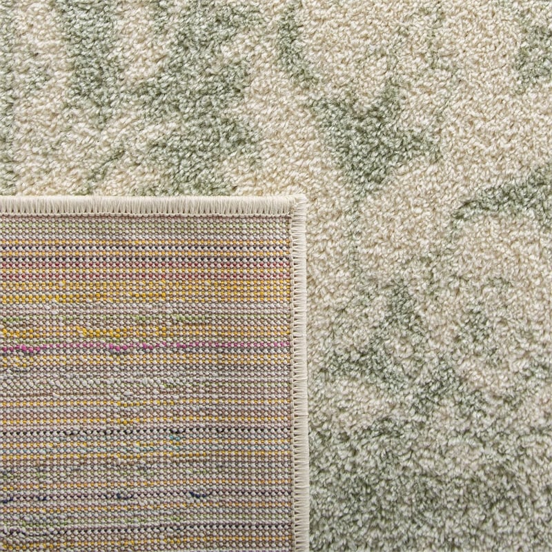 Safavieh Adirondack 6' Square Power Loomed Rug in Ivory and Sage