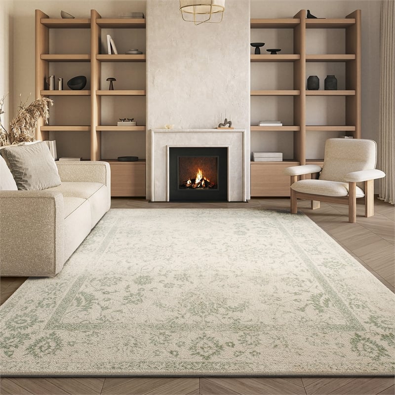 Safavieh Adirondack 8' X 10' Power Loomed Rug in Ivory and Sage