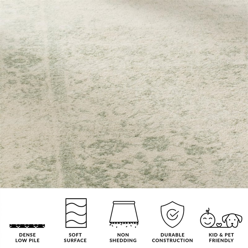 Safavieh Adirondack 8' X 10' Power Loomed Rug in Ivory and Sage