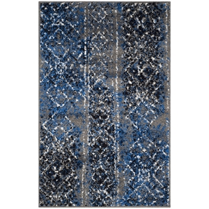 Safavieh Adirondack 2'6&quot X 4' Power Loomed Polypropylene Rug in Silver