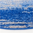Safavieh Adirondack 4' Round Power Loomed Rug in Silver and Blue