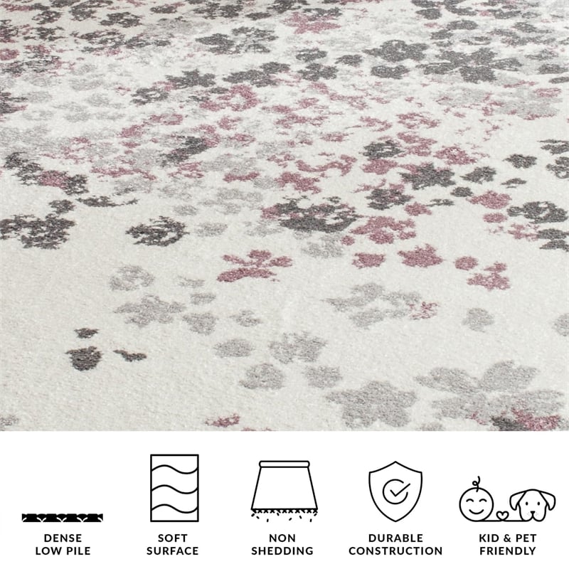 Safavieh Adirondack 3' X 5' Power Loomed Rug in Ivory and Purple