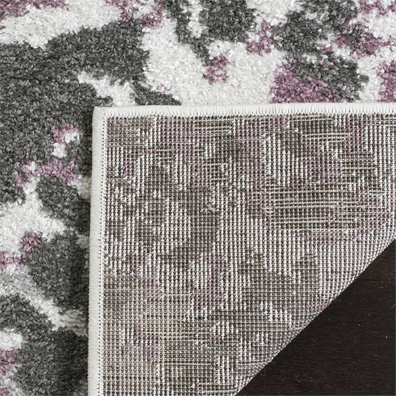 Safavieh Adirondack 4' X 6' Power Loomed Rug in Ivory and Purple