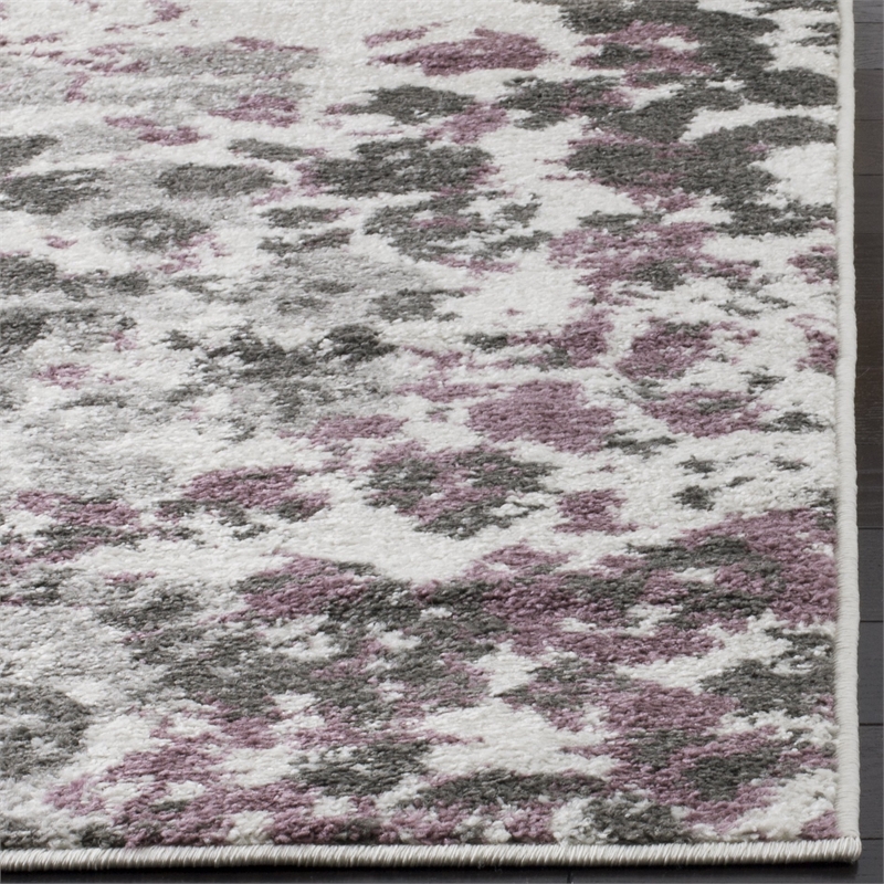 Safavieh Adirondack 4' X 6' Power Loomed Rug in Ivory and Purple