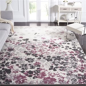 Safavieh Adirondack 8' X 10' Power Loomed Rug in Ivory and Purple