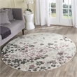 Safavieh Adirondack 3' X 5' Power Loomed Rug in Light Gray and Purple