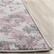 Safavieh Adirondack 4' X 6' Power Loomed Rug in Light Gray and Purple