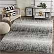 Safavieh Adirondack 4' X 6' Power Loomed Rug in Silver and Black