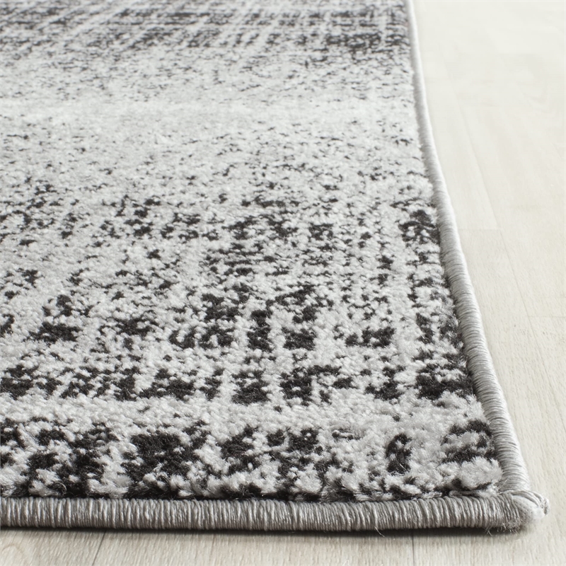Safavieh Adirondack 8' X 10' Power Loomed Rug in Silver and Black