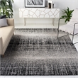 Safavieh Adirondack 8' X 10' Power Loomed Rug in Silver and Black
