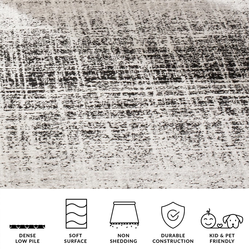 Safavieh Adirondack 3' X 5' Power Loomed Rug in Ivory and Silver