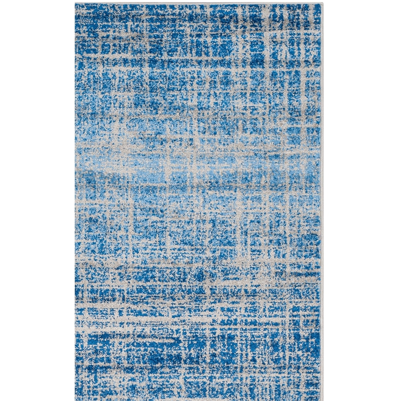 Safavieh Adirondack 8' X 10' Power Loomed Rug in Blue and Silver