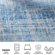 Safavieh Adirondack 8' X 10' Power Loomed Rug in Blue and Silver