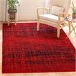 Safavieh Adirondack 3' X 5' Power Loomed Rug in Red and Black