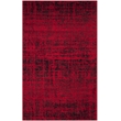 Safavieh Adirondack 3' X 5' Power Loomed Rug in Red and Black