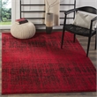 Safavieh Adirondack 4' X 6' Power Loomed Rug in Red and Black