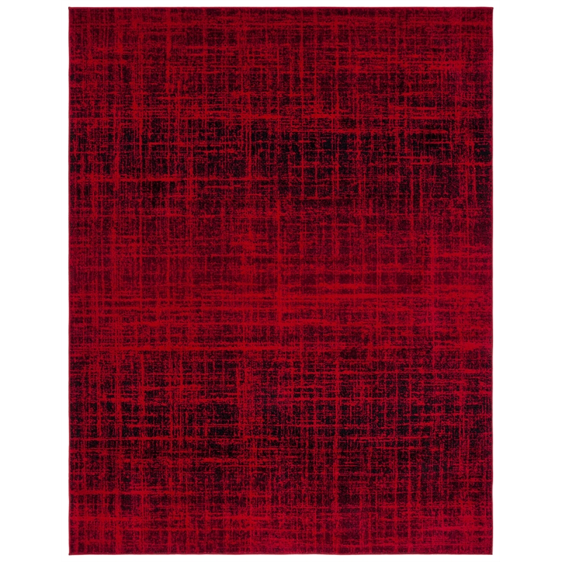 Safavieh Adirondack 8' X 10' Power Loomed Rug in Red and Black