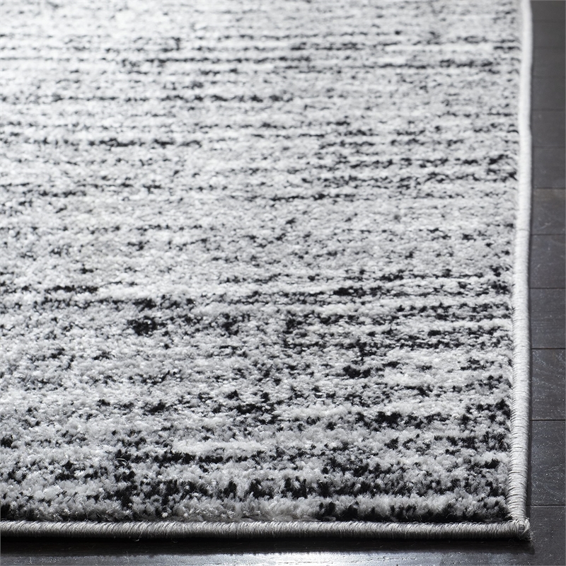 Safavieh Adirondack 3' X 5' Power Loomed Rug in Black and Silver