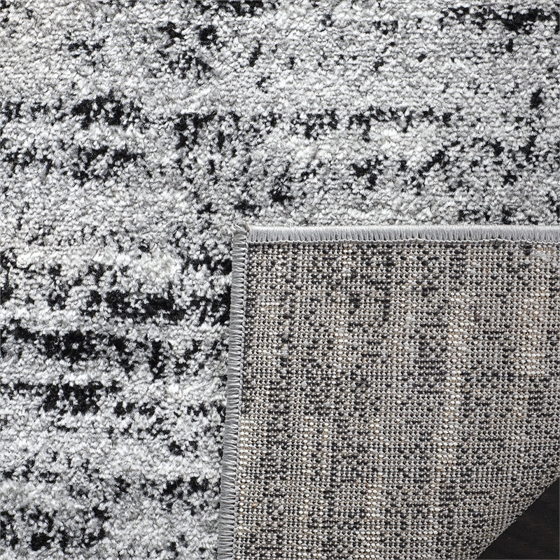 Safavieh Adirondack 3' X 5' Power Loomed Rug in Black and Silver