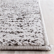Safavieh Adirondack 4' X 6' Power Loomed Rug in Black and Silver