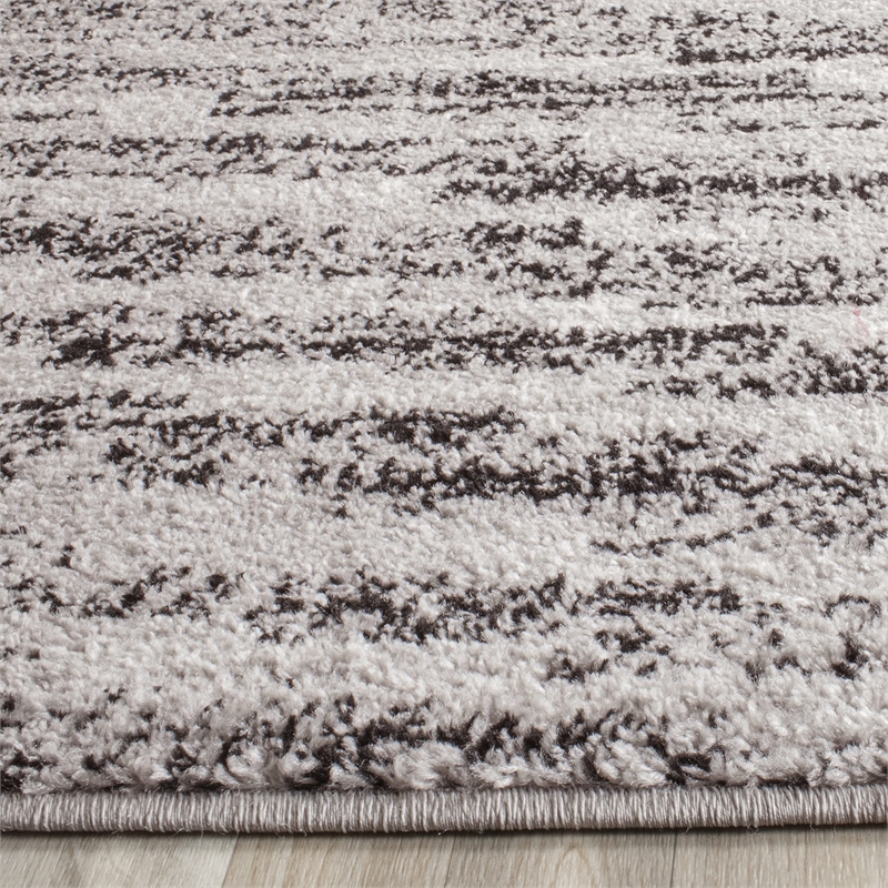 Safavieh Adirondack 8' X 10' Power Loomed Rug in Black and Silver