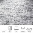 Safavieh Adirondack 8' X 10' Power Loomed Rug in Black and Silver
