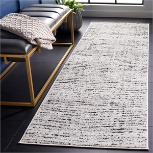 Safavieh Adirondack 2'6&quot X 8' Power Loomed Rug in Ivory and Silver