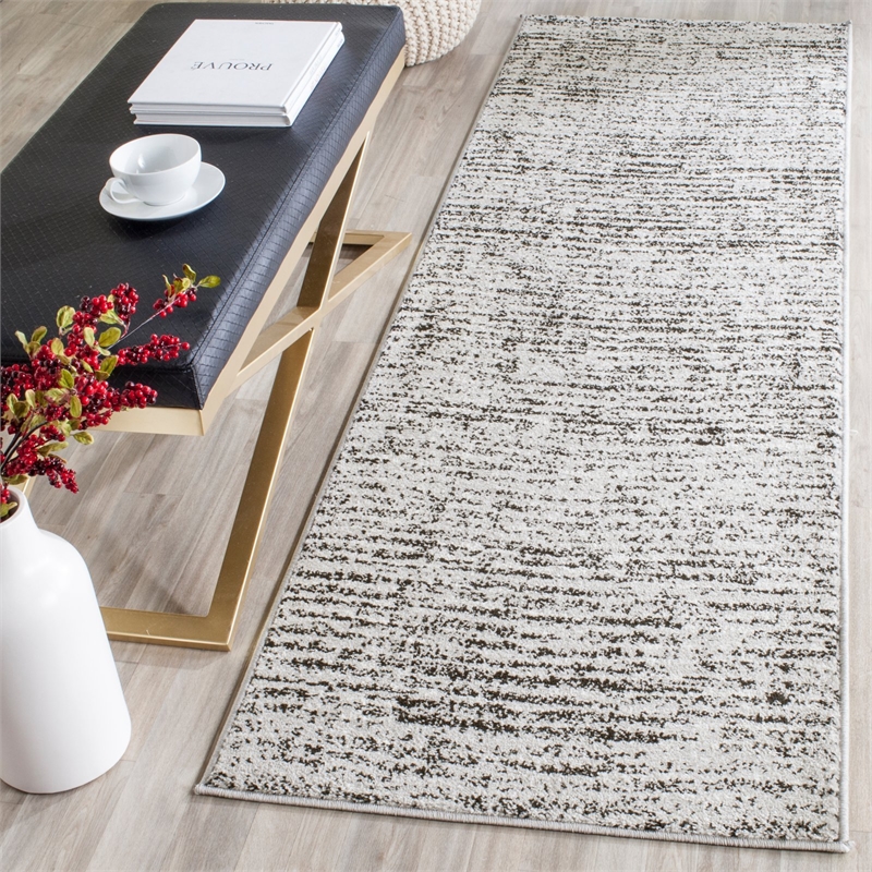 Safavieh Adirondack 3' X 5' Power Loomed Rug in Ivory and Silver