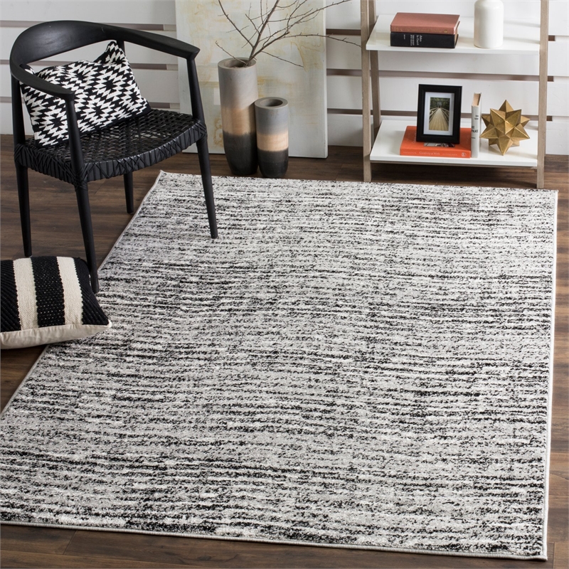 Safavieh Adirondack 3' X 5' Power Loomed Rug in Ivory and Silver