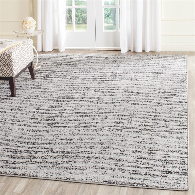 Safavieh Adirondack 3' X 5' Power Loomed Rug in Ivory and Silver