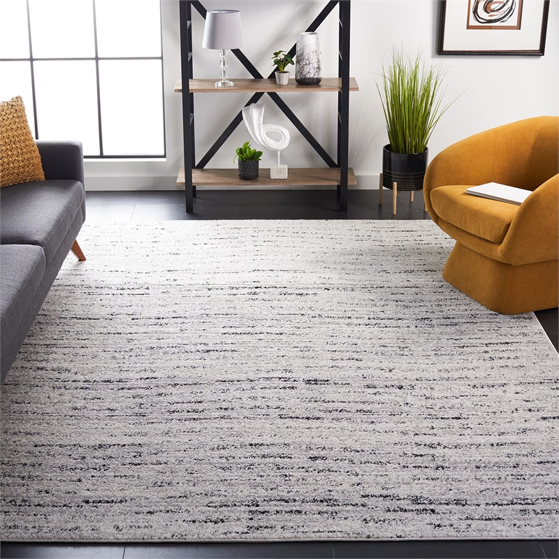 Safavieh Adirondack 8' X 10' Power Loomed Rug in Ivory and Silver