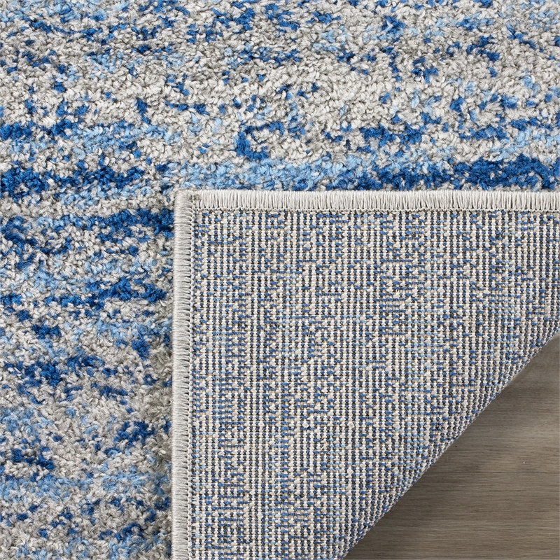 Safavieh Adirondack 4' X 6' Power Loomed Rug in Blue and Silver
