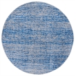 Safavieh Adirondack 6' Round Power Loomed Rug in Blue and Silver