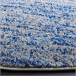 Safavieh Adirondack 6' Round Power Loomed Rug in Blue and Silver
