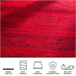 Safavieh Adirondack 3' X 5' Power Loomed Rug in Red and Black