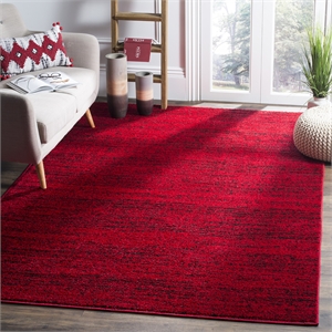 Safavieh Adirondack 4' X 6' Power Loomed Rug in Red and Black