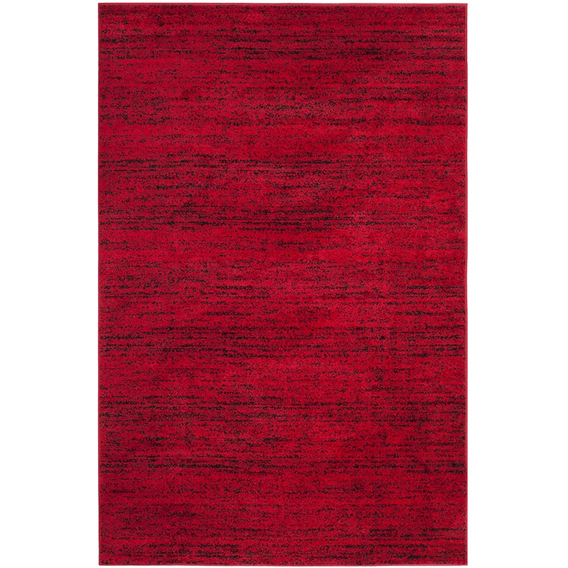 Safavieh Adirondack 4' X 6' Power Loomed Rug in Red and Black