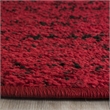 Safavieh Adirondack 6' Round Power Loomed Rug in Red and Black