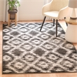 Safavieh Adirondack 3' X 5' Power Loomed Rug in Charcoal and Ivory