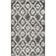 Safavieh Adirondack 3' X 5' Power Loomed Rug in Charcoal and Ivory