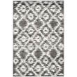Safavieh Adirondack 4' X 6' Power Loomed Rug in Charcoal and Ivory
