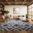 Safavieh Adirondack 8' X 10' Power Loomed Rug in Charcoal and Ivory