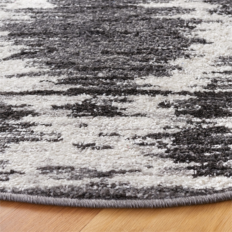 Safavieh Adirondack 8' X 10' Power Loomed Rug in Charcoal and Ivory