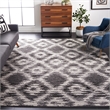 Safavieh Adirondack 9' X 12' Power Loomed Rug in Charcoal and Ivory